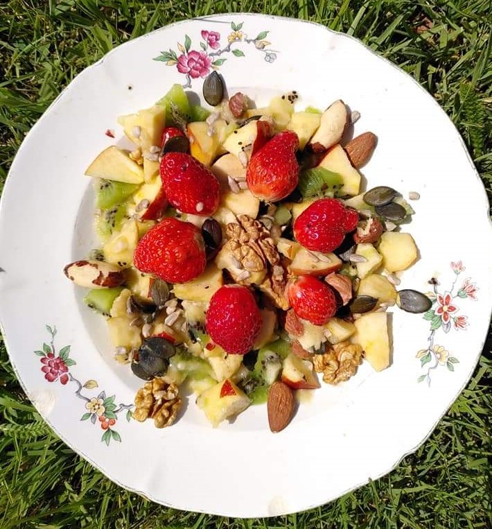 miam aux fruits de France Guillain pour le petit déjeuner